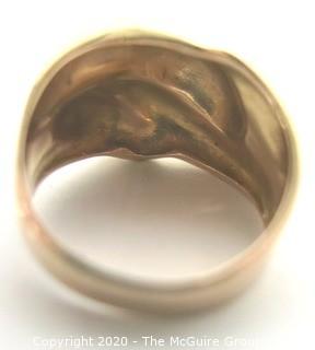 14kt Rose Gold Ring, Made in Italy. 6.7 g