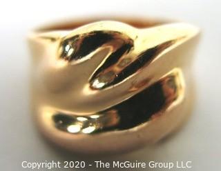 14kt Rose Gold Ring, Made in Italy. 6.7 g