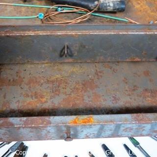 Vintage Craftsman Tool Chest with Collection of Wood Drill Bits