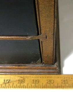 Antique Four Drawer Spool Chest with Mirror Top.