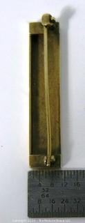 14 kt Yellow Gold Bar Brooch or Pin