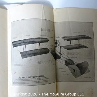 Military Aeroplanes, 1918 Edition by Grover C Loening, Classic Aviation Book {there appear to be pages missing or cut out from book}