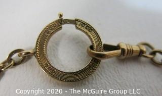 Vintage 10kt Gold Watch Fob Chain