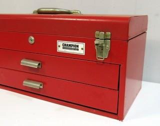 Red Champion Tool Chest with Drawers