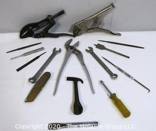 Collection of Tools including Clamping Pliers 