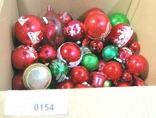 Collection of Vintage Glass Ball Ornaments