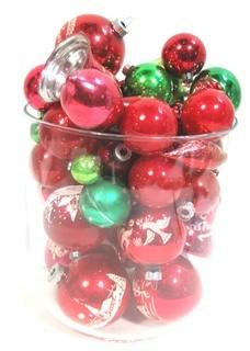 Collection of Vintage Glass Ball Ornaments