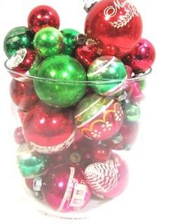 Collection of Vintage Glass Ball Ornaments