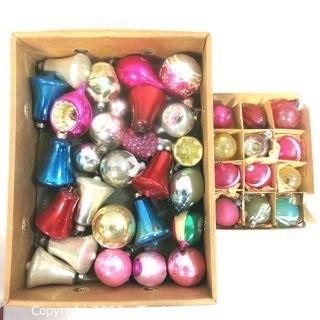 Group of Vintage Glass Ornaments 