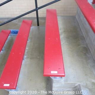 9" x 6' Original Wood Bleacher Bench from the Pit.