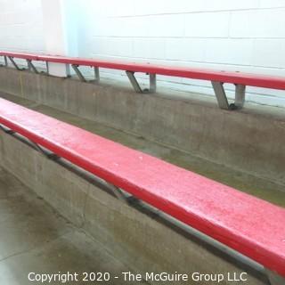 9" x 18' Original Wood Bleacher Bench from the Pit.