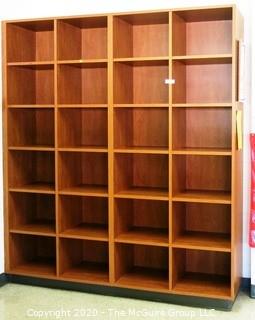 7' x 6' Wooden Cabinet Shelf with 24 Square Cubbies. 2 pieces