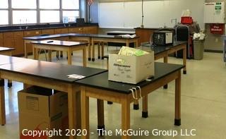 Science Room tables and cabinetry.   