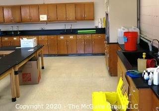 Science Room tables and cabinetry.   