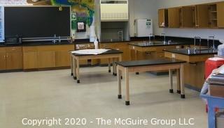 Science Room tables and cabinetry. You must uninstall and remove what you want.