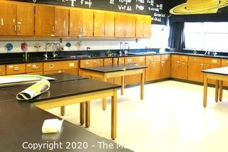 Science Room tables and cabinetry. You must uninstall and remove what you want.