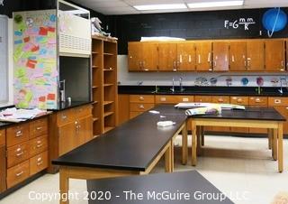 Science Room tables and cabinetry. You must uninstall and remove what you want.