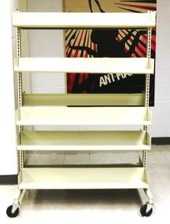 Portable Metal Shelving Unit on Casters