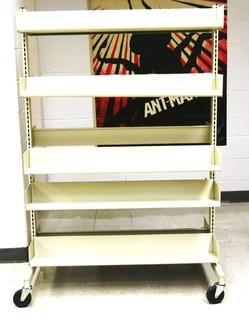 Portable Metal Shelving Unit on Casters