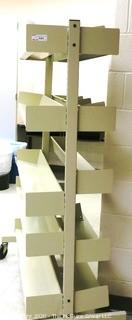 Portable Metal Shelving Unit on Casters