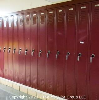 (24) 9 x 72" Metal Combination Lockers. 