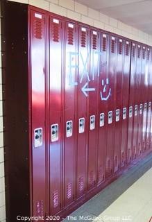 (26) 9 x 72" Metal Combination Lockers. 