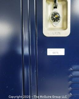 (36) Stacked Blue Metal Combination Lockers