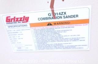 Grizzly Floor Model 1014ZX Belt Disc Sander, as is. 