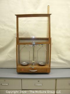 Antique Scale or Scientific Balance.  Foreign manufacturer.