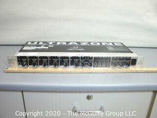 Behringer Ultrazone Rackmount ZMX8210 8 channel 3 bus mic/line/zone mixer.  As is. 