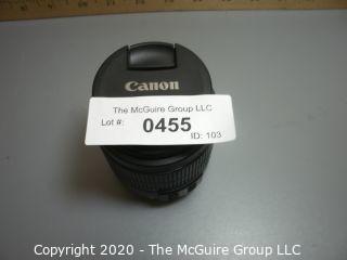 Canon 35mm lens : 58mm EF-S 18-55mm 1:3.5-5.6 IS II screw mount