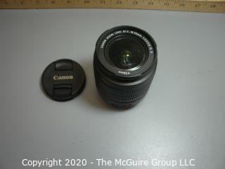 Canon 35mm lens : 58mm EF-S 18-55mm 1:3.5-5.6 IS II screw mount