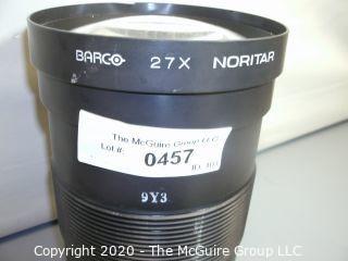 NORITAR BARCO 27x 9Y3 big projector lens.