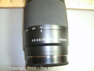 Sony 75-300mm f4.5-5.6 Macro Lens 75-300/4.5-5.6 SAL75300 A Mount #078