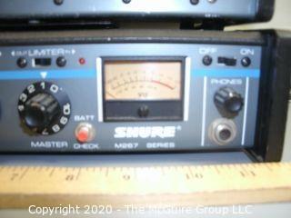 (2) SHURE M267 Vintage 4 Input Professional Microphone Mixer, Limiter.  As is.