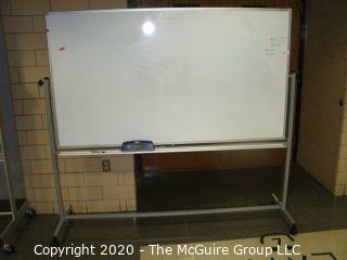 40" x 72" board and 70"T Dual-sided white board on casters