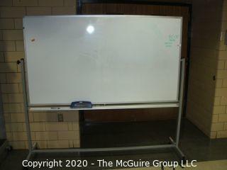 40" x 72" board and 70"T Dual-sided white board on casters