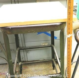 (8) Industrial Stools; Heights and styles vary. 