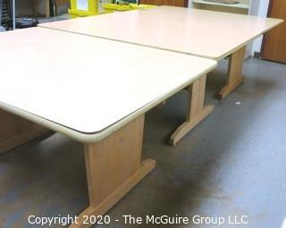 (3) 42" x 60" x 29"t Wood Craft or Project Tables. Can be used together to form one long table. 