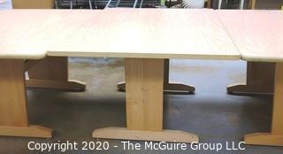 (3) 42" x 60" x 29"t Wood Craft or Project Tables. Can be used together to form one long table. 