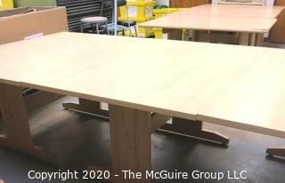 (3) 40" x 60" x 30"t  Wood Craft or Project Tables. Can be used together to form one long table. 