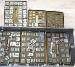 Collection of Art Tools including Metal Stamps