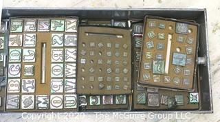 Collection of Art Tools including Metal Stamps