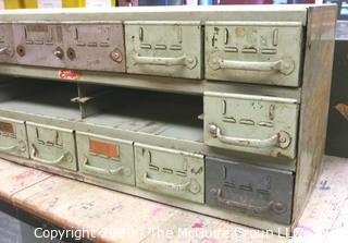 Vintage Industrial Metal File Box.  As Is.  