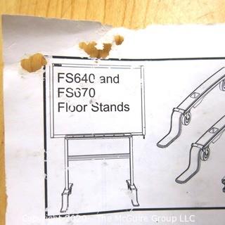 Rolling floor stand kit for white board (not included)