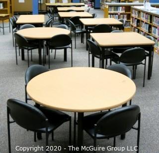 Group of Library Tables & Chairs. 