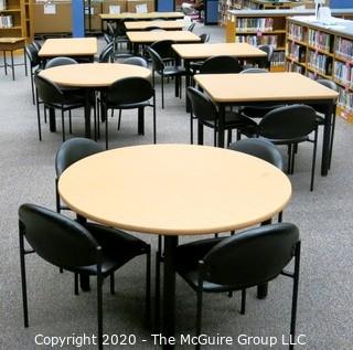 Group of Library Tables & Chairs. 