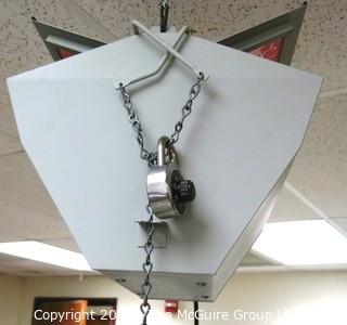 Hanging Thomas Duplex twin safety darkroom light