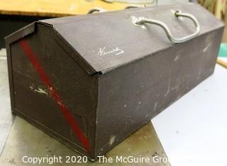 Vintage Metal Kennedy Tool Box with Tools