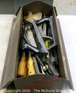 Vintage Metal Kennedy Tool Box with Tools